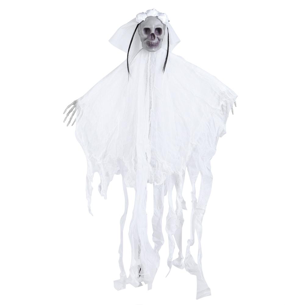 

Реалистичный декор скелета на Хэллоуин, страшный подвесной декор черепа, украшение, реквизит для украшения Wedding Dress Type