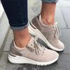 Autumn new women's shoes wish casual sports shoes lace-up hollow thick-soled large-size breathable mesh single shoes