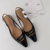 Pointed Toe High Heeled Sandals Women Shoes Sexy Slingback 2025 Summer Shallow Slippers Trend Pumps Dress Elegant Sandalias