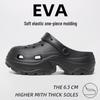 EVA Women's Height-Boosting Summer Clogs - Thick-Soled Beach Sandals for Petite Outdoor Use.