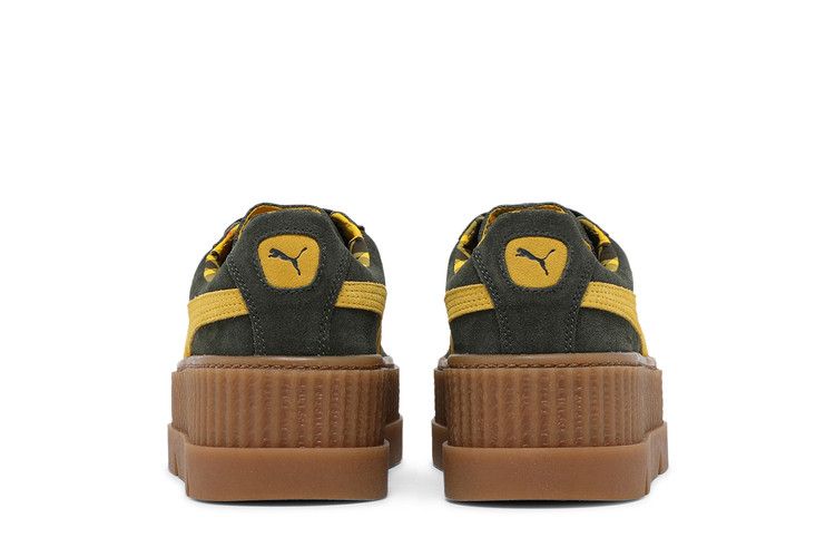 Women's Sneakers Puma Cleated Creeper Rihanna Fenty Suede Green (Women's) Rosin/Lemon-Vanilla Ice