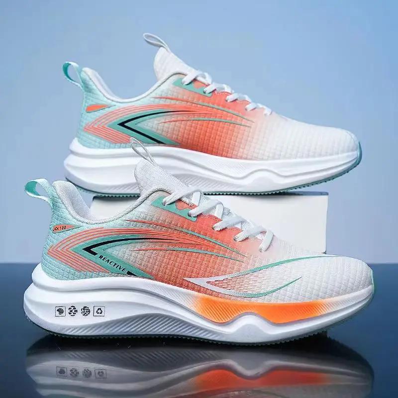 New Running Shoes Summer Tenis Masculino New Fitness Test Middle School Students Bounce Cushioning Sneakers Men s Shoes 39 1434₽