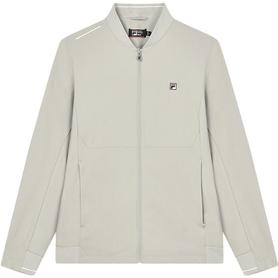 

FILA 2023 Winter New Regular Fit Stand Collar Jacket Fashion Loose Solid Color Long Sleeve Knit Sweater Unisex outerwear Peace-Gray F11M341704F-GY M