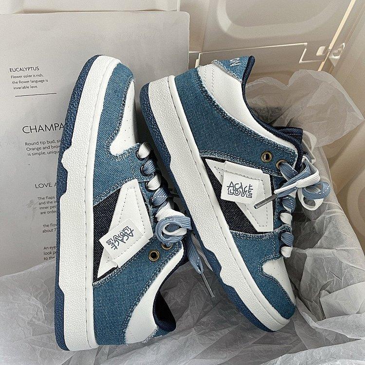 Korean Style Women's Casual Sneakers Ins Fashionable Retro Low Top Women's Shoes  Summer New Harajuku Hongkong Style Sneaker
