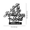 Metal Bible Verses Wall Decor As For Me And My House Christian Wall Decor Wall Decor Metal Wall Hanging