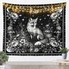 Bohemian Tapestry for Bedroom | Sun and Moon Wall Tapestry Aesthetic Antique Decor Cosmic Galaxy Tapestries, Universe Stars