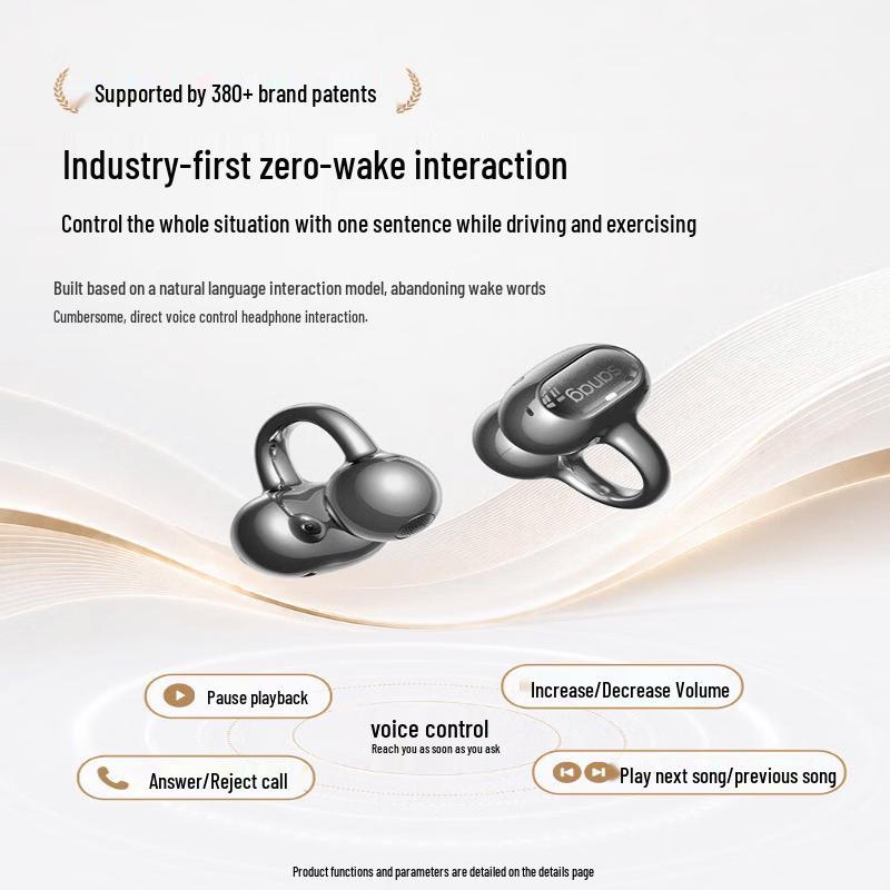 SANAG S8S Ultra AI Open-Ear Clip Bluetooth Earbuds
