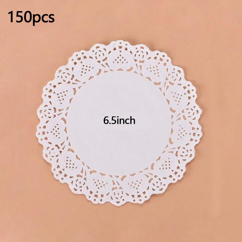 150pcs Lace Doilies Baking Paper Multi-function Placemats New Table Decoration Mat