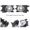 Pair Front Bumper Fog Light Without Bulbs For BMW E39 5-Series 1999-2003