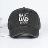 Best DAD Ever Printed Vintage Washed Baseball Cap  Adjustable Casual Unisexs Fathers Day Gift Dad Cap  Fishing  Hiking