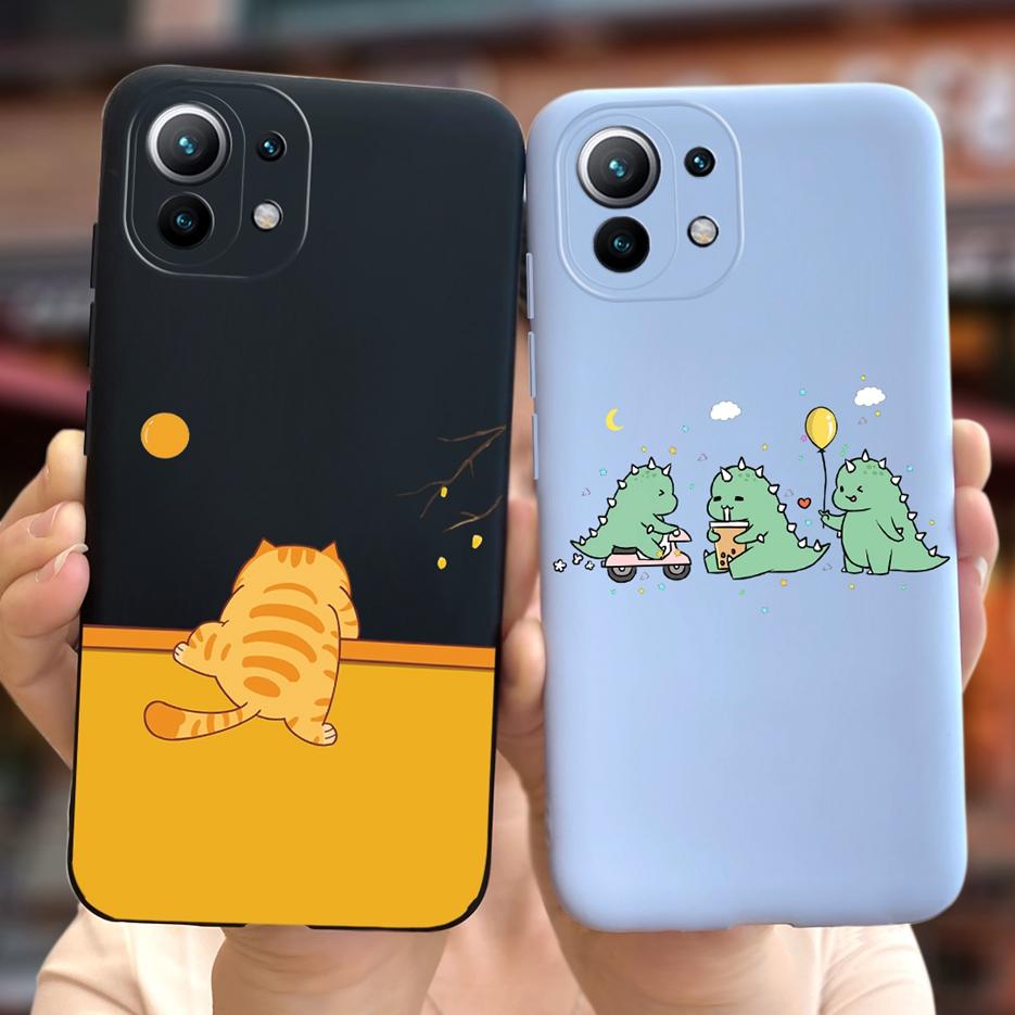 For Xiaomi Mi 11 Lite 5G Case Cute Fashion Painted Cover Soft TPU Phone Case For Xiaomi Mi 11 Pro Mi11 Lite 11Lite Fundas Bumper