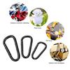 4 Stück Federkarabiner Aluminiumlegierung Karabiner Schlüsselanhänger Clip Kletterkarabiner