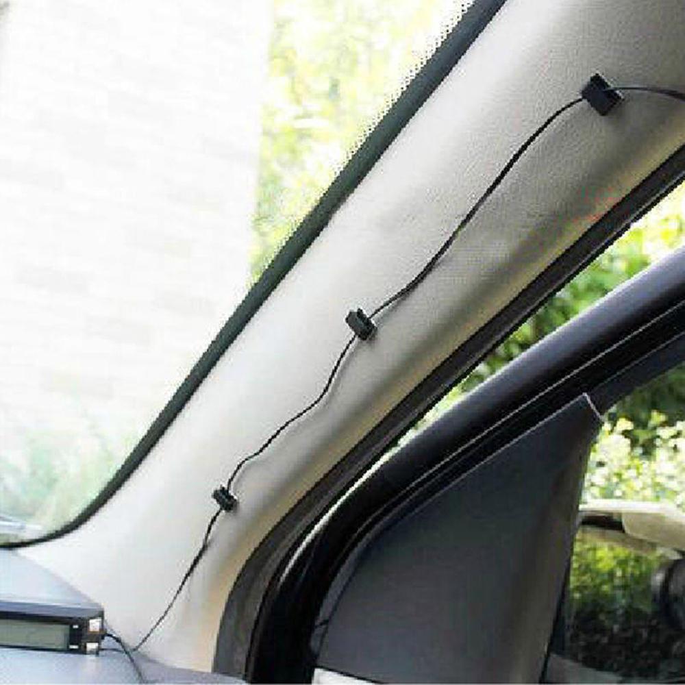 40X Car Auto Drop Adhesive Clamp Wire Cord Clip Cable Holder Tie Clips Organizer Dash Cam Navigator Cable Wiring Buckle Clips
