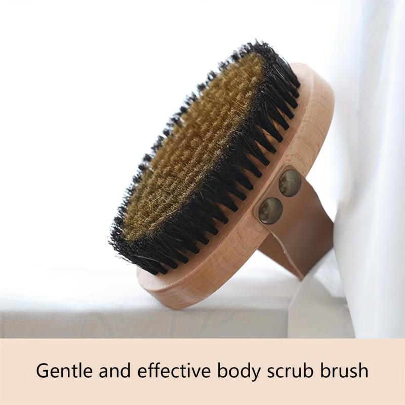Beech Horsehair Copper Wire Ion Brush Body Rejuvenation Brush Meridian Massage Brush Cellulite Muscle Brush