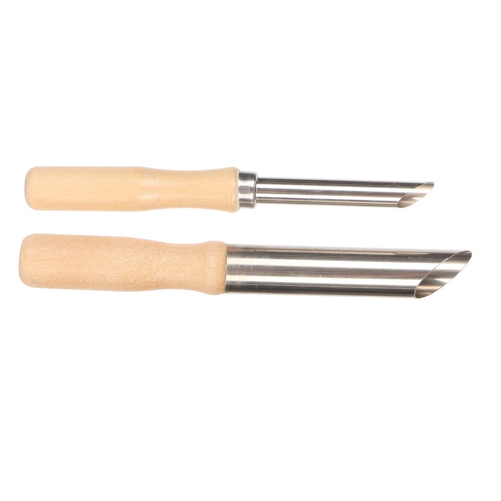 4pcs Clay Hole Cutters Rustproof Stainless Steel Clay Carving Tools Portable Pottery Sculpting Tools for Household