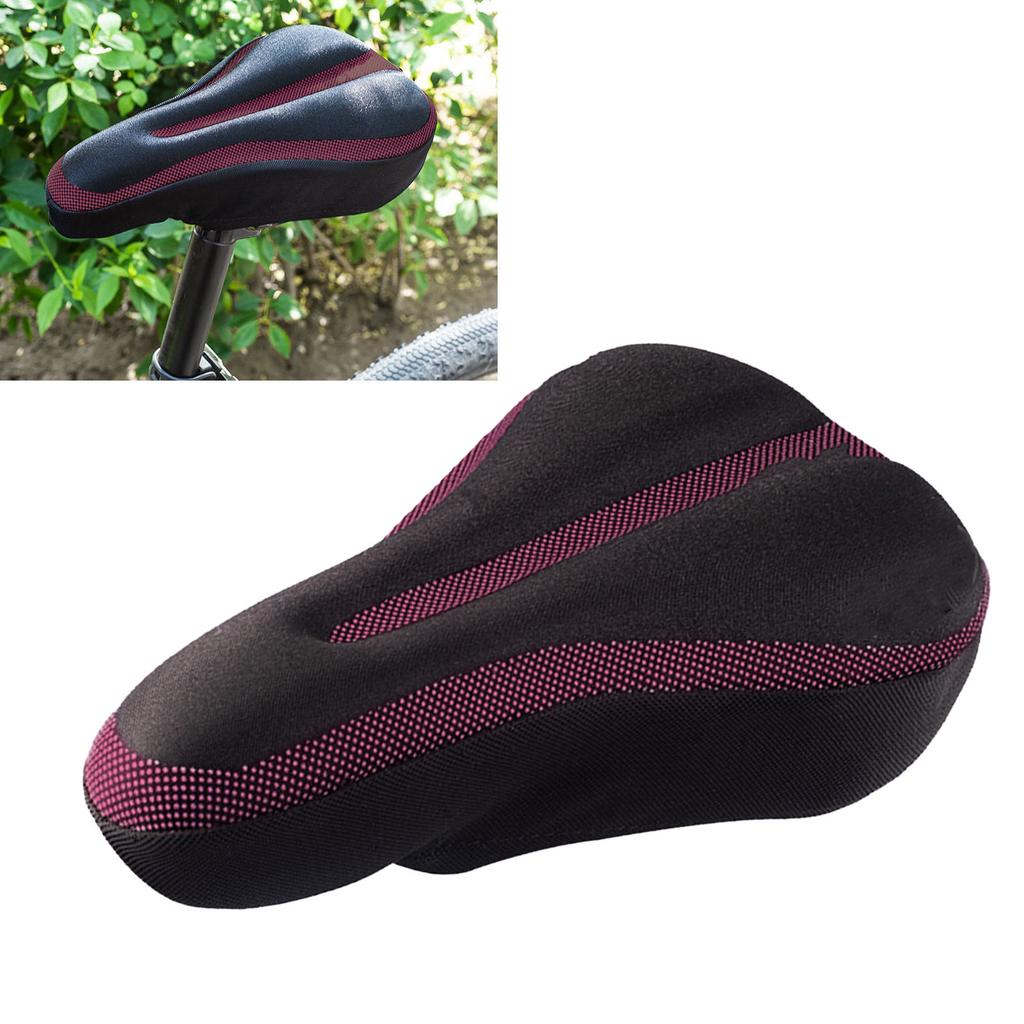 Oddychająca nakładka na siodełko rowerowe, antypoślizgowa, komfortowa, do roweru górskiego, czerwona