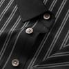 Camisa Polo Rayada de Seda Helada para Hombre de Tallas Grandes
