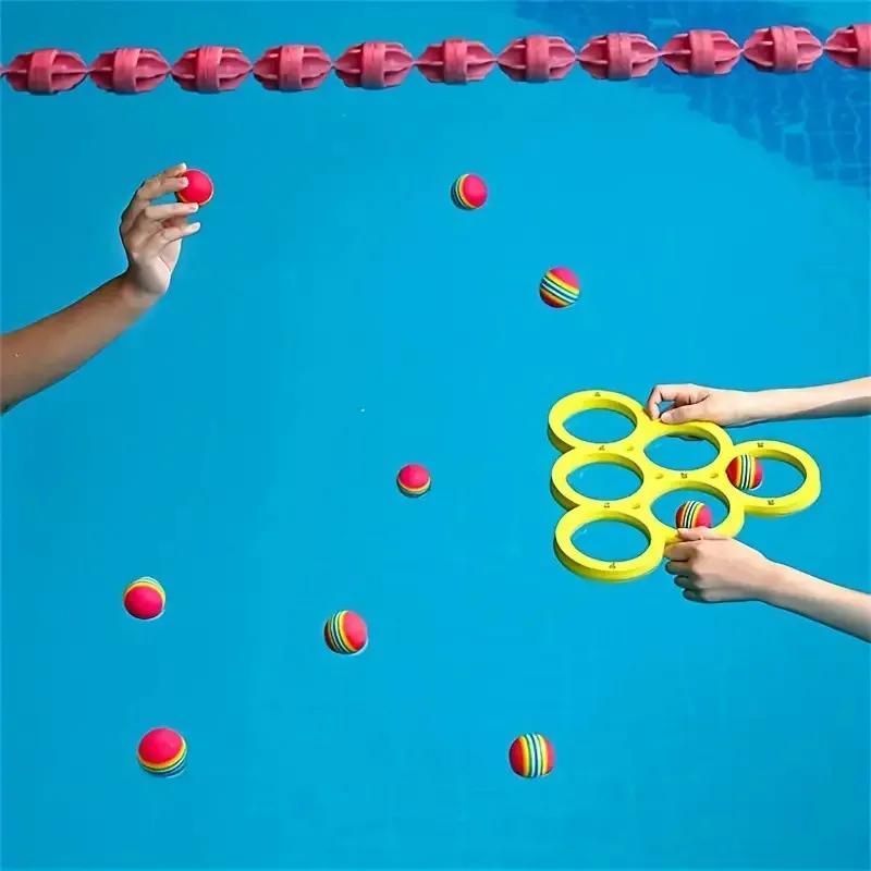 Fun Splash Water Sports Floating Pool Game Toy  Durable EVA Material Random Color Ball Perfect for Summer Fun