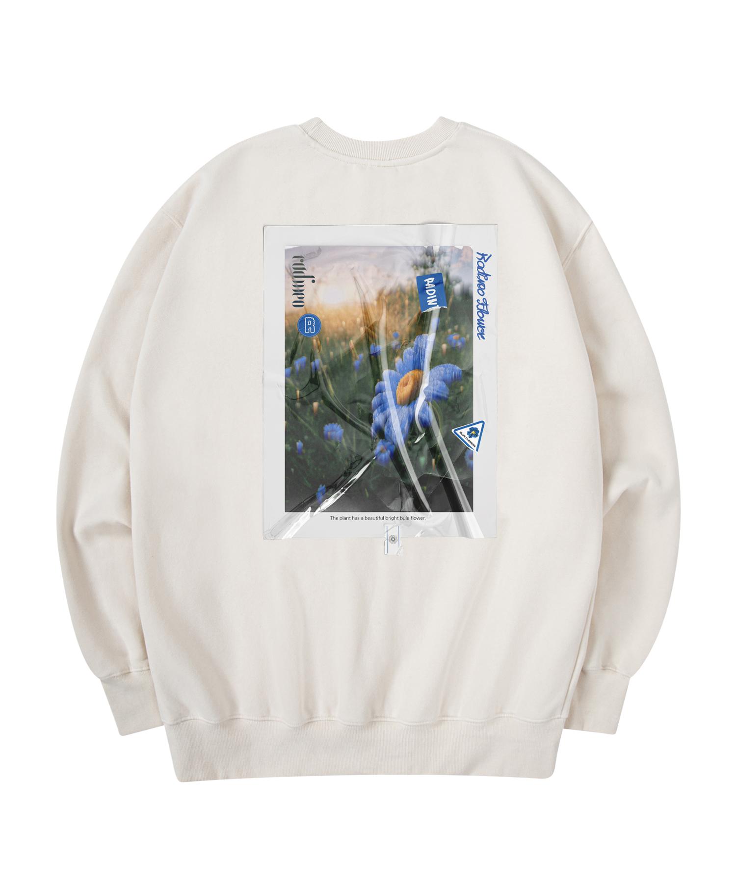 Radineo Triangle Flower Sweatshirt Cream L