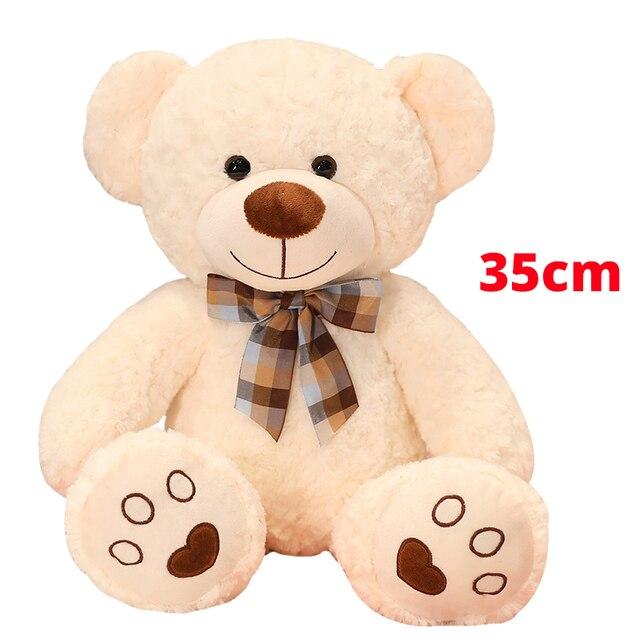 25/35 cm Kawaii Teddybär Plüsch Kissen Spielzeug Schöne Schleife - Knoten Bären Spielzeug Gefüllte Weiche Tier Puppen Kinder Mädchen Weihnachten Valentinstag Geschenk