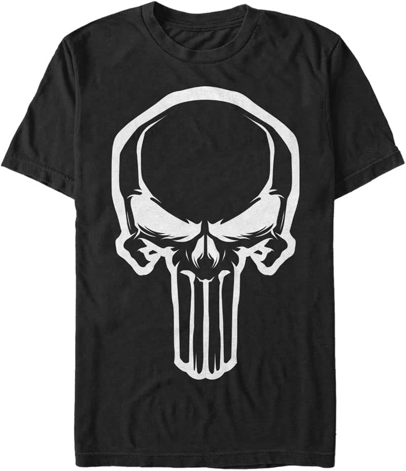 Marvel Mens Marvel Classic Punisher Skull Men s Tops Short Sleeve Tee ShirtT-Shirt S