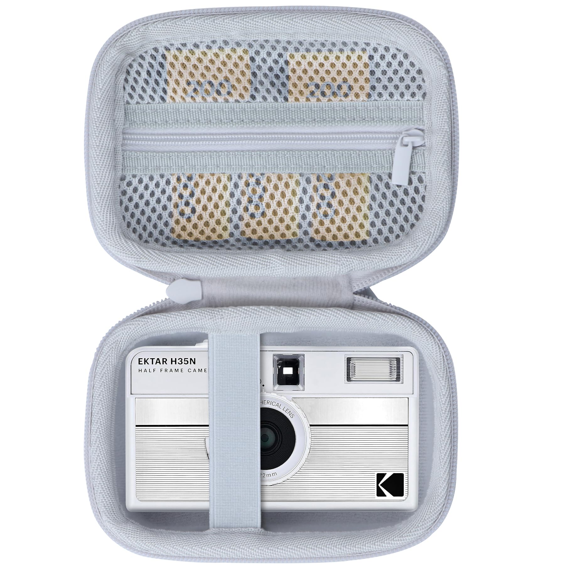 

Lebakort Storage Case Compatible with KODAK EKTAR H35N, H35, ULTRA F9, M35, and M38 Film Cameras (White Case)