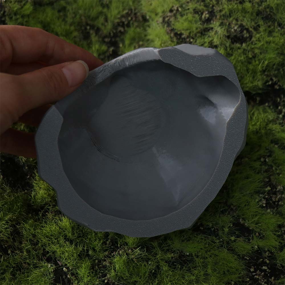 Realistic 3D Printed Reptile Shelter Plastic Hidden Cave Shelter Reptile Habitat for Amphibians
