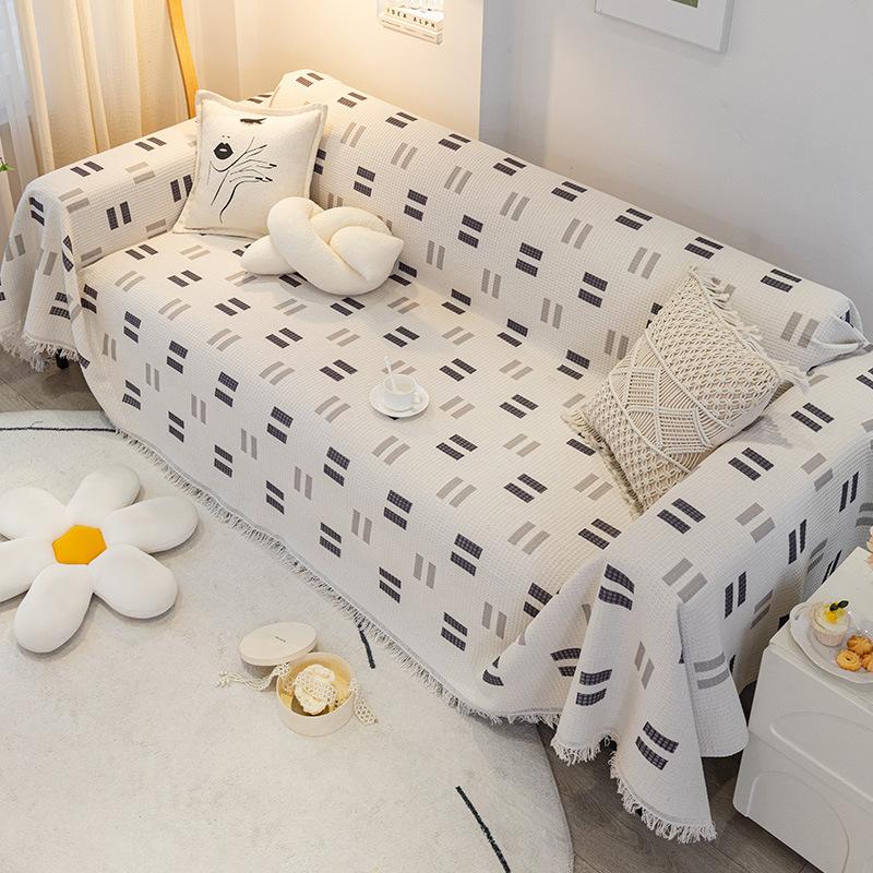 Sofa Cover Cloth Four Seasons Universal Anti-Scratching Living Room Sofa Cover Cover Cloth Simple Modern Universal Cover Blanket