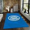 Blauer Teppich mit FC Bayern München Logo für Schlafzimmer oder Wohnzimmer Geeignet für die Verwendung als Antirutsch für Wohnzimmer Schlafzimmer Sofas