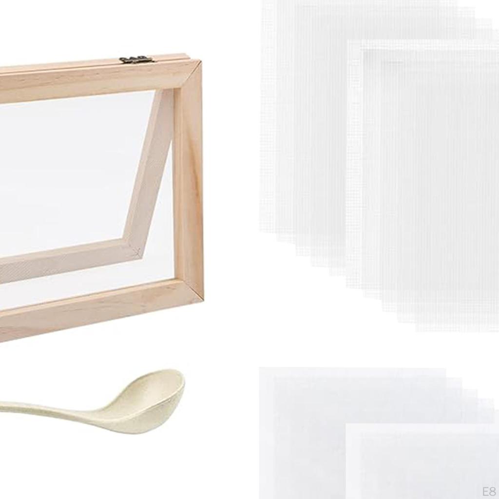 Sada rámečku na výrobu papíru Screenmaking screen se síťovinou DIY Crafts Set
