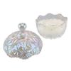 Crystal Glass Jar 400g White Crystal Degaussing Bowl Elegant Exquisite Candy Jewelry Container with