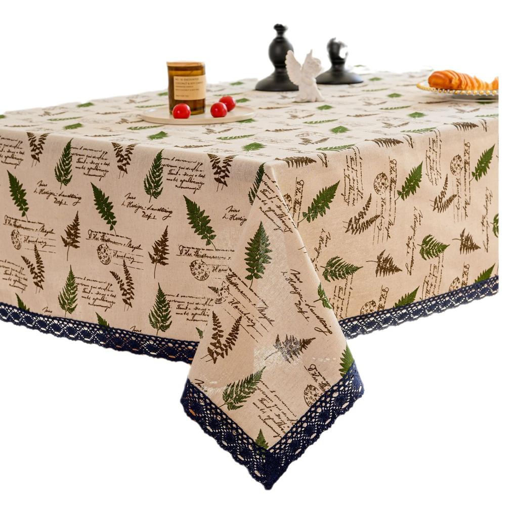 Hollow Cross Tassel Solid Color Dining Table Fabric Table Mat Solid Color Striped Cloth Cover Table Decoration Table