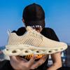 Spring and Summer Men's Large Size Trendy Shoes Hollow and Breathable Boys' Sports Shoes Running Net Shoes Youth Casual Blade Shoes