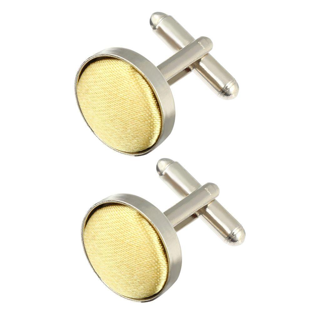 High Quality Round Plain Wedding Stylish Mens Cufflinks Apparel Clothes Buttons Shirt Cuff Links