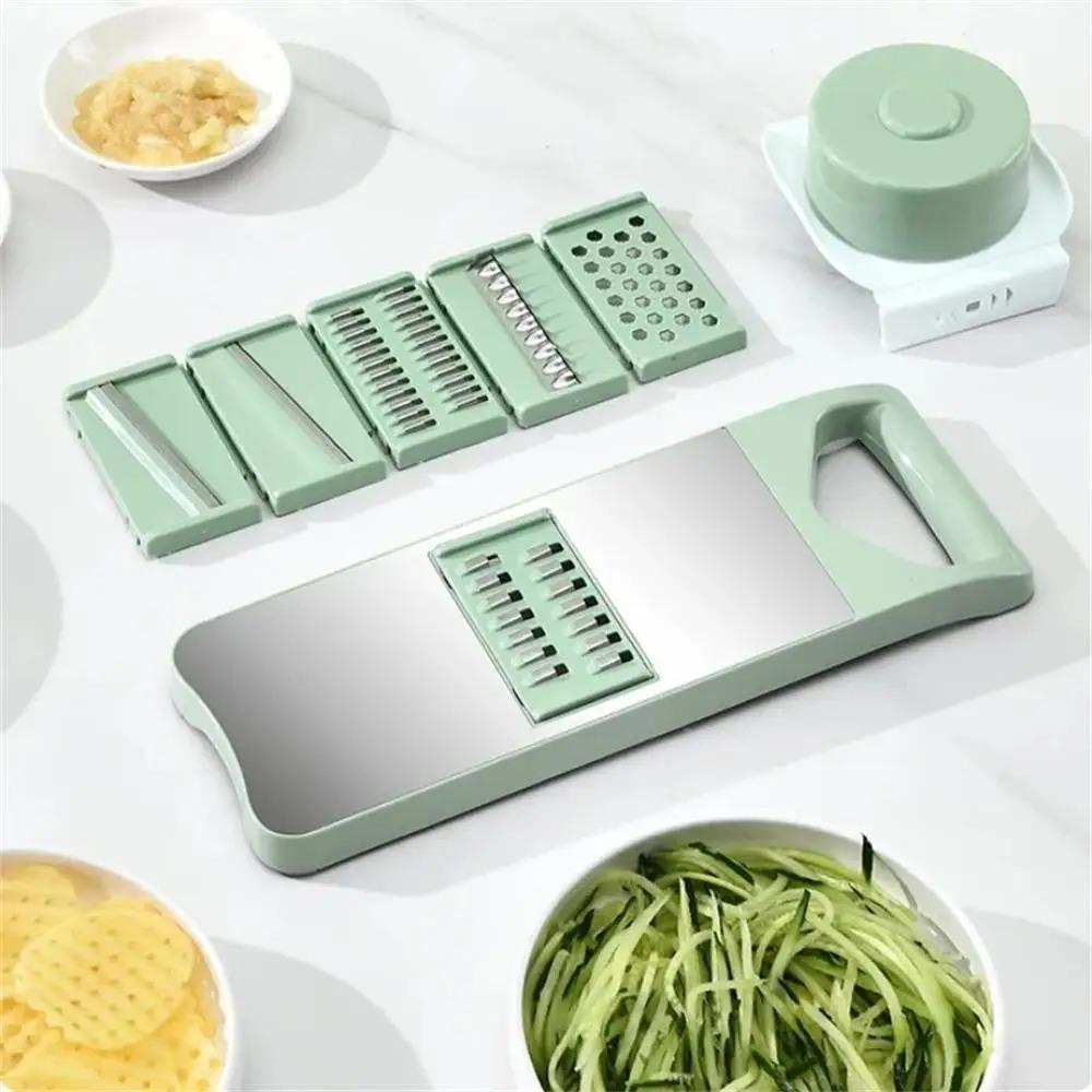 Multifunctional Vegetable Cutter Slicer Kitchen Household Potato Shredded Cucumber Artifact Stainless Steel Grater Kitchen Tools