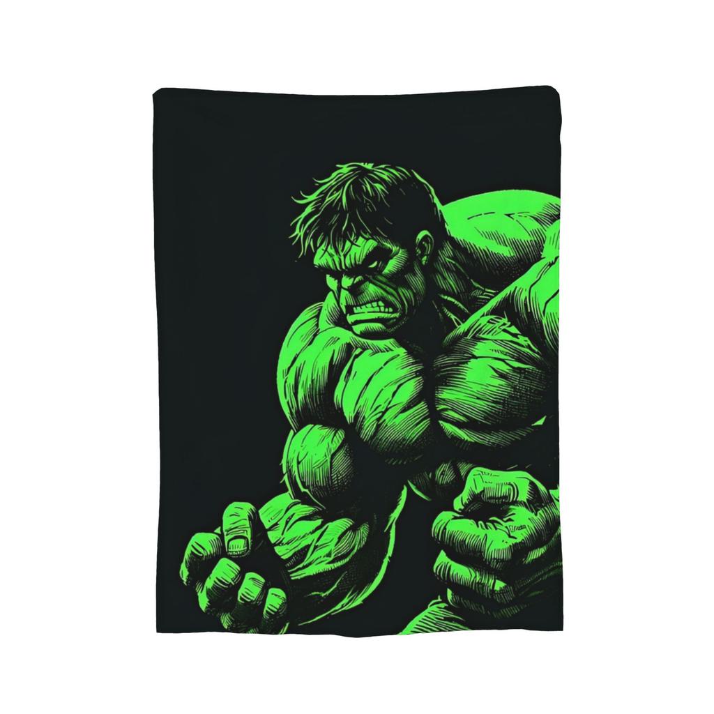 Hulk Retro Vintage Samt-Kuscheldecken Decke für Bettwäsche Sofa Super Warm Bettüberwurf,