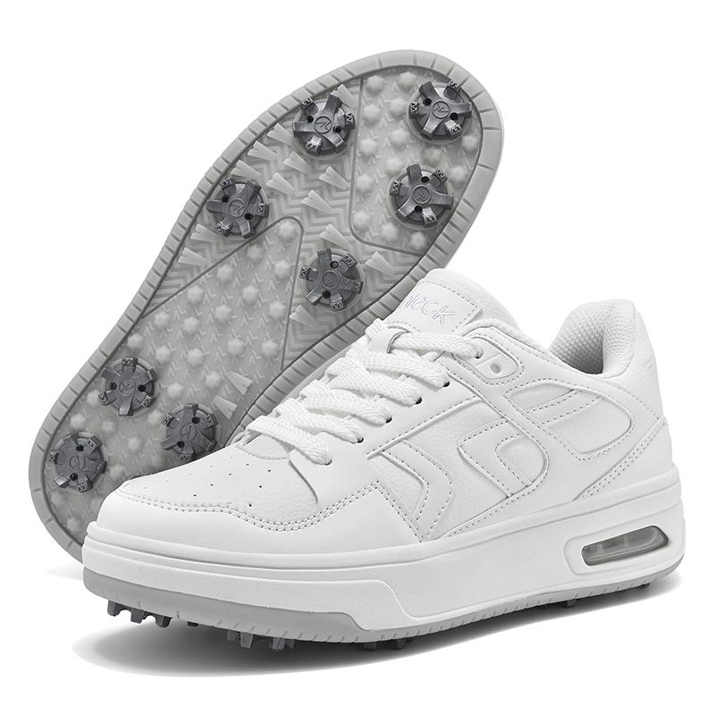 Große Größen 36-47 Damen und Herren Golfschuhe Anti-Rutsch-Spikes Golf-Sneaker Stoßdämpfend Golfer-Schuhwerk Outdoor-Wander-Sneaker