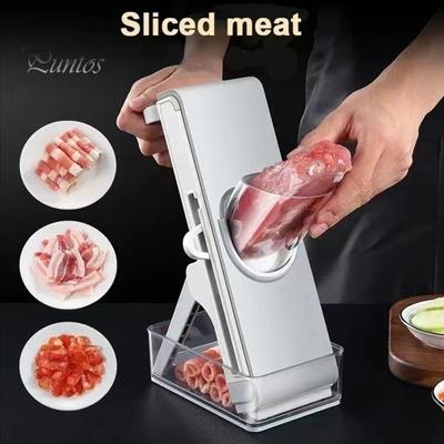 Cortador de legumes, fatiador, lâminas de aço inoxidável, cortador, multifuncional, utensílio de cozinha para preparação rápida de refeições