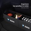 Large Capacity Leather Car Trunk Organizer Box Interior Toolbox For BMW X1 X2 X3 X5 X4 X6 X7 G30 G20 G32 G11 G12 F40 F30 F20 F10 QS4