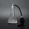 Empty Refillable Glass Vintage Perfume Bottle with Antique Black Bulb Sprayer with Tassel 75ml