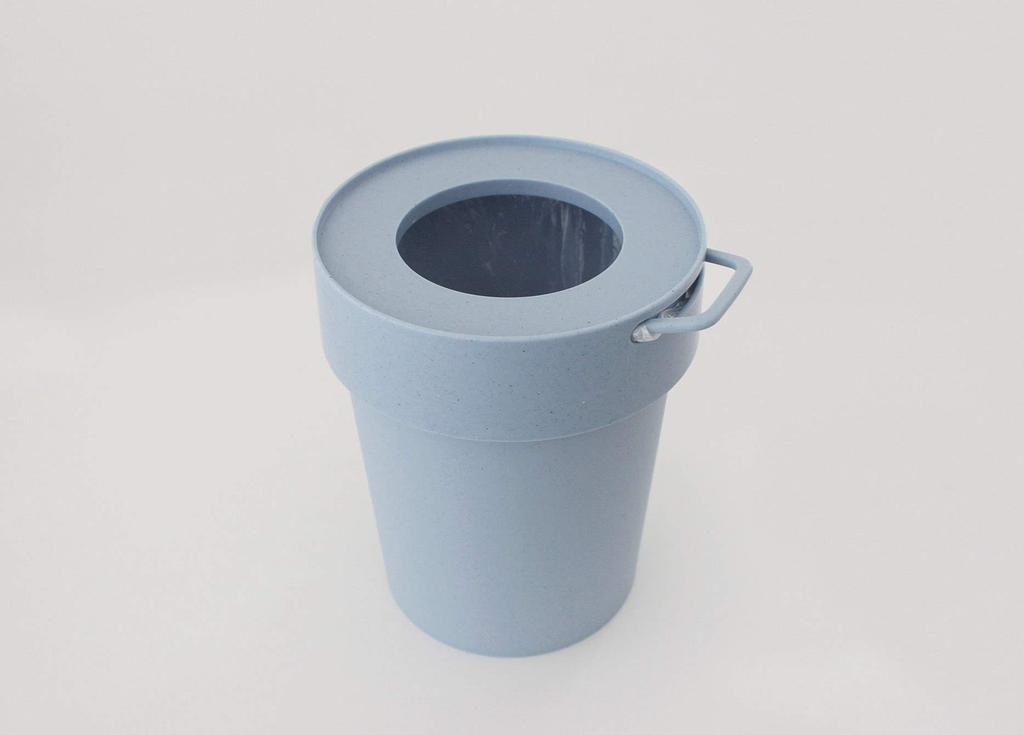 Trash can that hides bags Baked Yellow L size 10L TAPTRASH 240020 way-be
