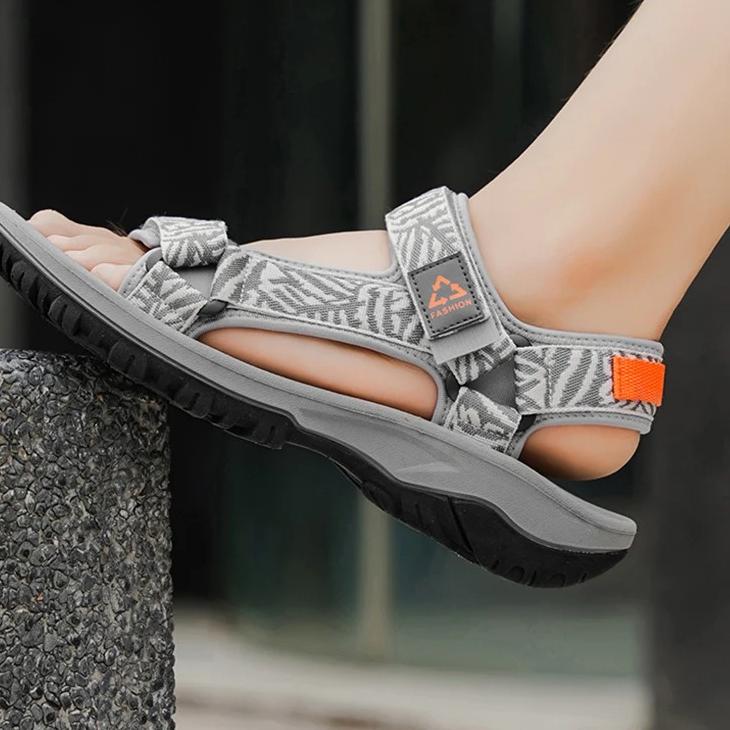 Classic Men's Hiking Sport Sandals Lightweight Leisure Beach Shoes Summer Open-Toe Breathable Travel Walking Sandials