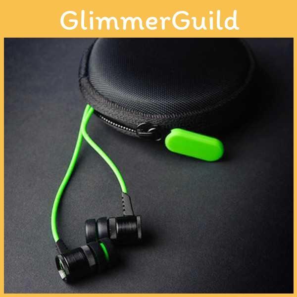 Highquality Wired Headphones Comes With A Headphone Organizer Magic Green