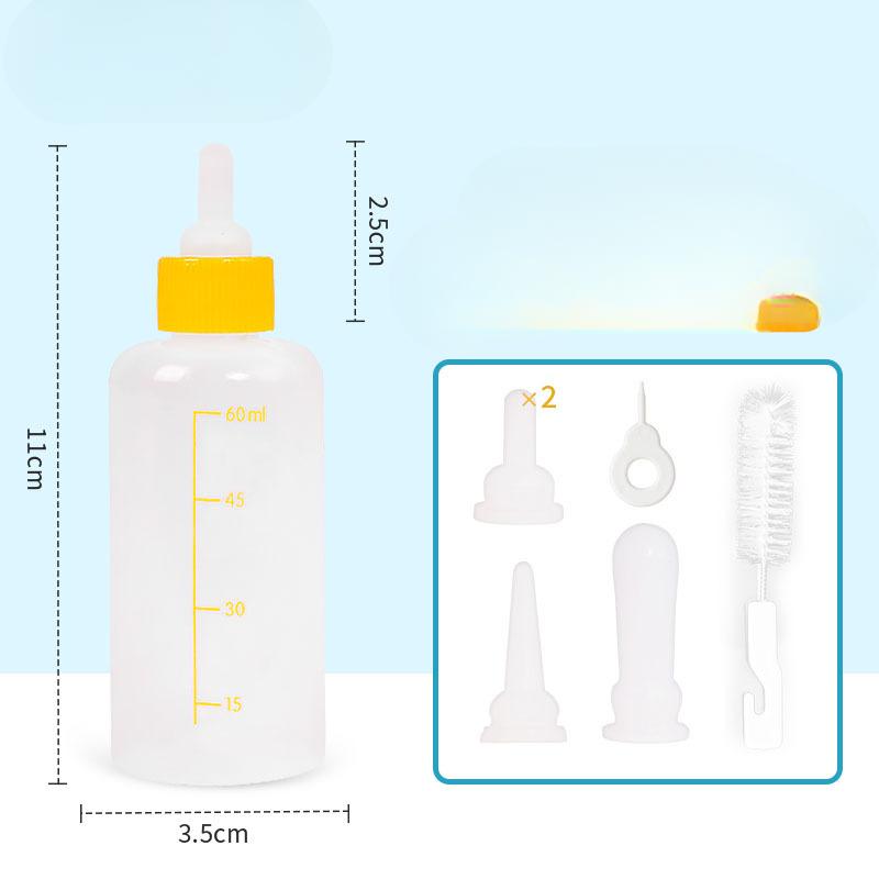 

Бутылочка для молока для собак, бутылочка для молока для кошек, ультра-маленькая бутылочка для кормления домашних животных, щенков, новорожденных, мягкая соска-пустышка для котят 11*3.5*2.5cm