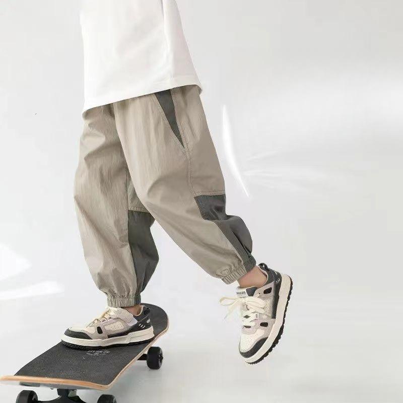 Jungenhose Sommer Dünne Schnelltrocknende Hose, Kinder Mückendichte Hose Jungenhose Locker Lässig Sporthose