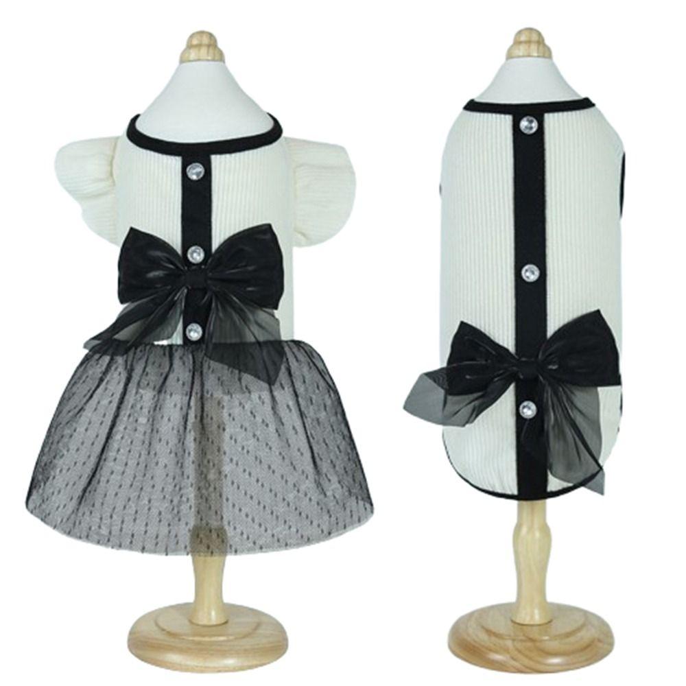 

Pretty Dog Princess Dress Lace Puppy Wedding Skirt Easy To Wear Summer Dog Clothes Cat Accessories L-Skirt