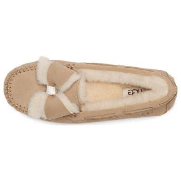 (WMNS) UGG Dakota Fur Bow 'Sand' Women's 1138373-SAN
