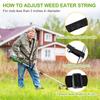 String Trimmer Shoulder Harness Adjustable Nylon Padded Carry Support for Lawn Trimming and Yard Maintenance, Fits Tool Shafts Under 3 Inches