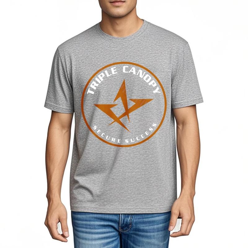 Unisex t shirt Cotton Tshirt for Unisex Triple Candy Secure Nucleus Logo Workout Solid Color Tshirt New Arrived Tshirt for Unisex Comfor