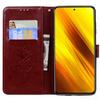 Rose Leather Wallet Flip Case For Xiaomi 12X 12 Lite 12T Poco X6 X3 Nfc M3 M4 Pro 5G F3 F5 X5 X4 F4 GT C40 M5 M5S F1 Cover Funda